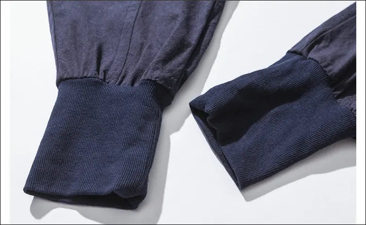 Cotton Linen Harem Pants Men Solid Elastic Waist Streetwear Joggers New Baggy Drop-crotch Pants Casual Trousers Men