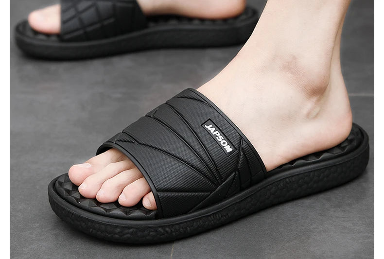 Summer Men Big Size Indoor EVA Massage Slippers Men's Slides House Room Home Shoes Soft Slipers Chausson Homme Pantoufle 48 49