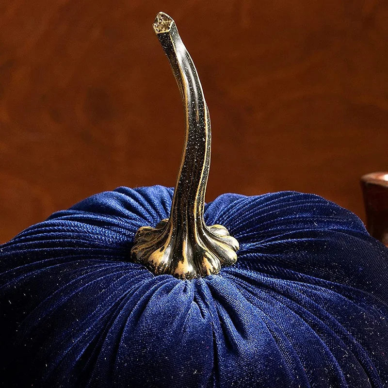 Handmade Velvet Pumpkins, Stuffed Small Pumpkins Artificial Cute Pumpkin Foam Halloween Thanksgiving Decor, DIY, Super Soft Fall