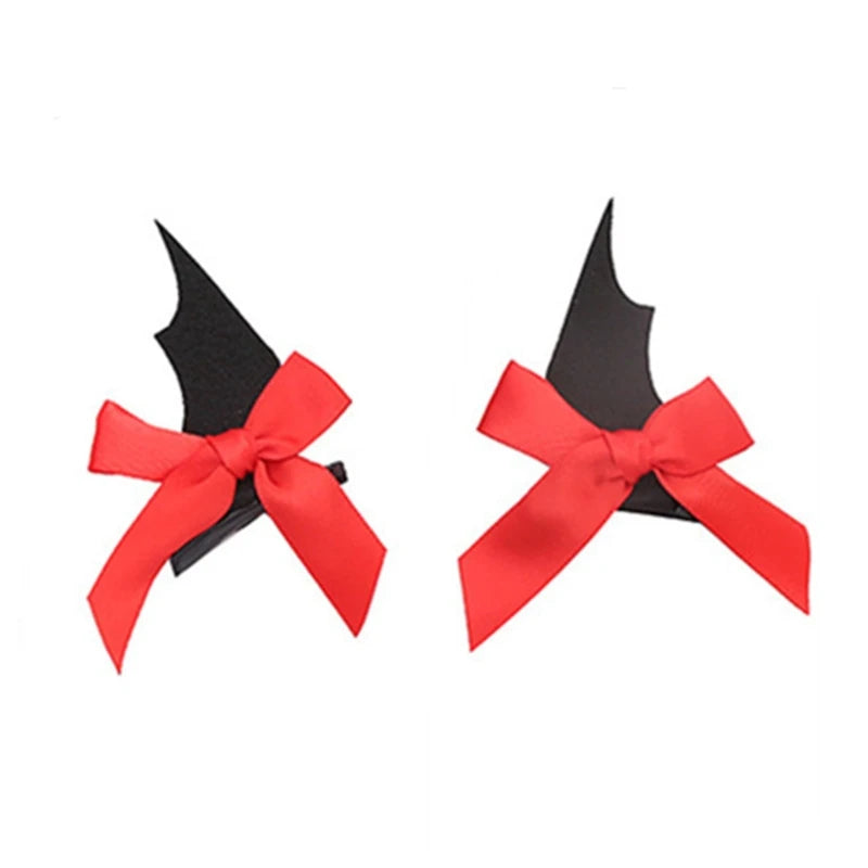 Devil Hair Clip Bat Wing Barrette for Halloween Party Wear Hairpin Cosplay Props Theme Creative Photo Prop Costume