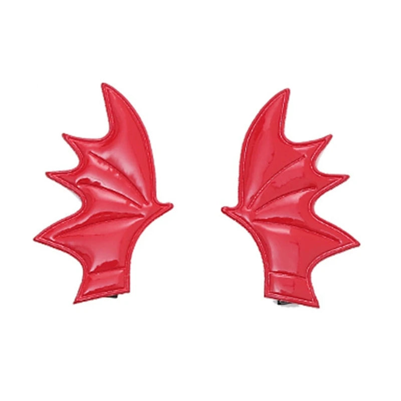 Devil Hair Clip Bat Wing Barrette for Halloween Party Wear Hairpin Cosplay Props Theme Creative Photo Prop Costume