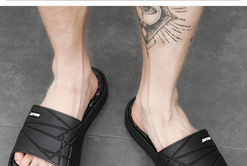 Summer Men Big Size Indoor EVA Massage Slippers Men's Slides House Room Home Shoes Soft Slipers Chausson Homme Pantoufle 48 49