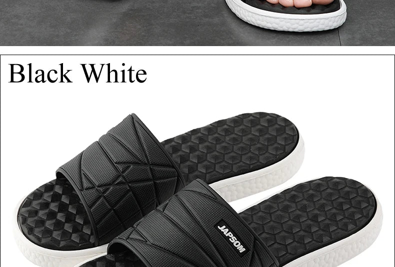 Summer Men Big Size Indoor EVA Massage Slippers Men's Slides House Room Home Shoes Soft Slipers Chausson Homme Pantoufle 48 49