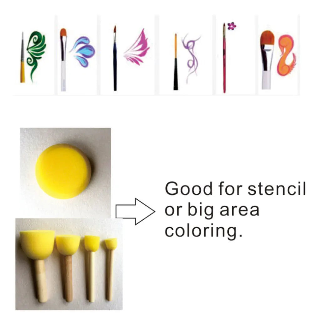 30g/pc GlitterJoy Water Activated Face Body Painting Makeup Pigment For Cosplay, Festival, Halloween Costume