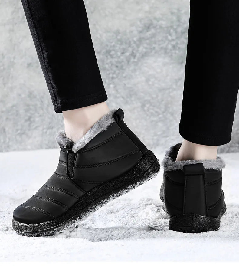 Men's Sneakers Warm Winter Sneakers With Fur Shoes Man Casual Sneaker Slip On Winter Shoes For Men Loafers 2025 Casual Shoes