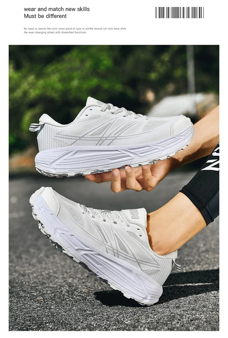 2025 Marathon Air Cushion Men Sports Running Shoes Breathable Lightweight Women Comfortable Athletic Training Climbing Sneakers