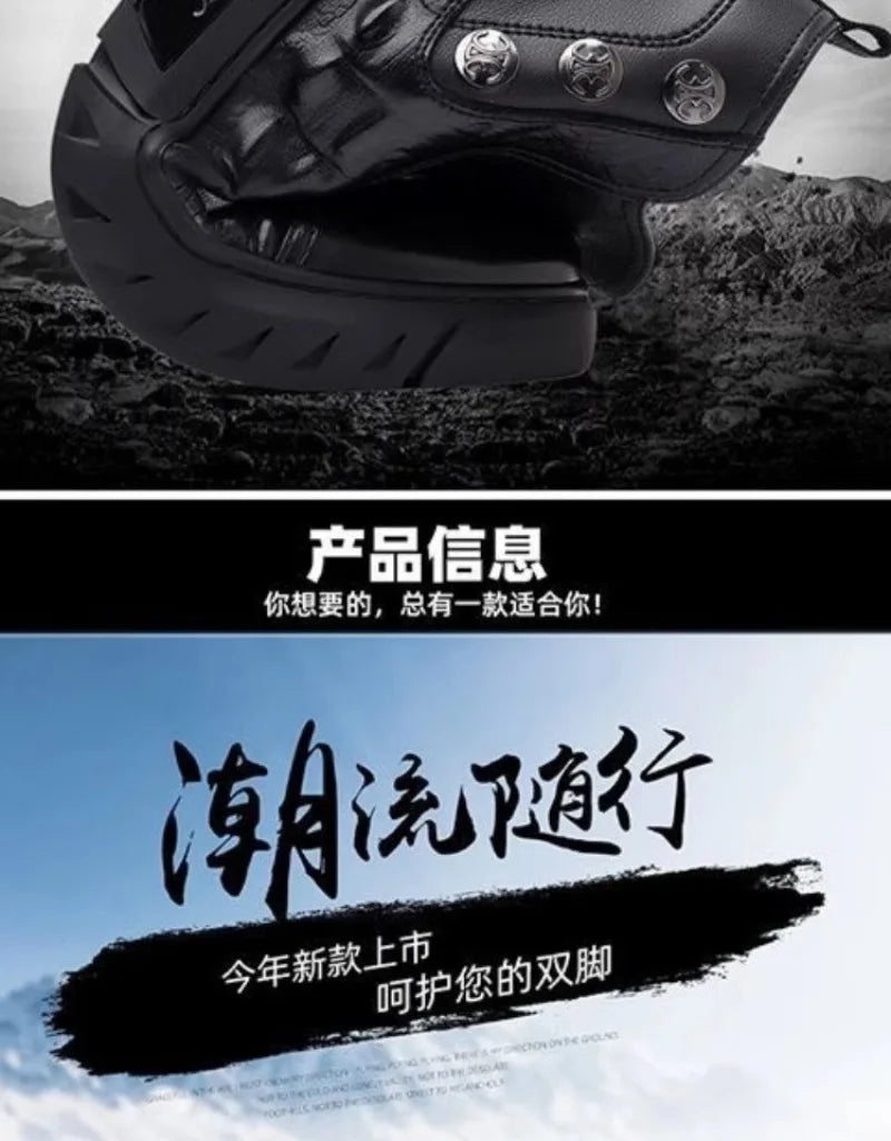 Luxury Men Boots Fashion High-top Platform Boot Classic Business Casual Leather Boots Winter Plush Warm Cotton Boots for Men2025