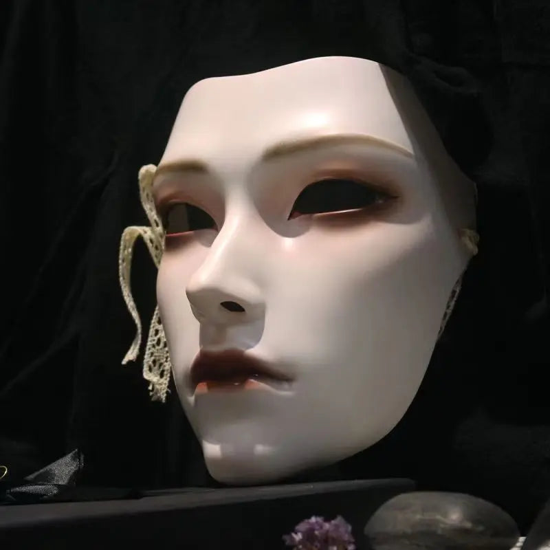 Halloween: New Ancient Women's Mask, Men's Mask, Han Costume Party Dressing National Style Full Face Ancient Dance Art