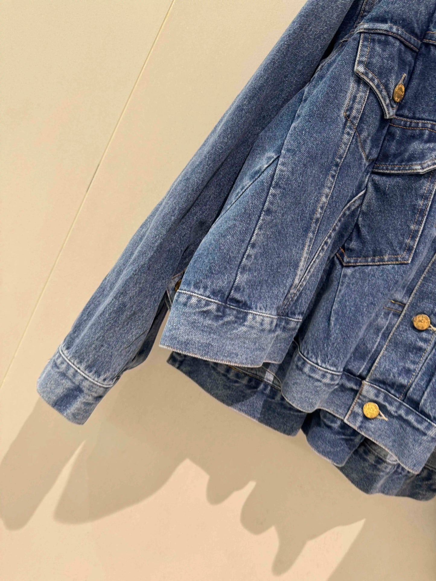 2025fw spring autumn new women's luxury high quality denim jacket female casual cowboy loose coat overcoat 2 color tutu