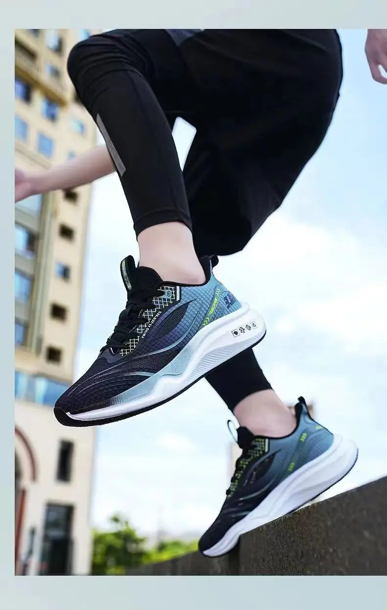 Men's Sneakers Casual Breathable Sports Shoes Men Anti Slip Wear-resistant Running Shoes Outdoor Walking Training Tennis Shoes
