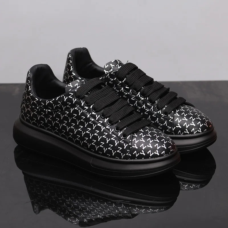 New Men's Shoes Couple's Small White Shoes Versatile Thick Soled Casual Shoes Men's Women's Sneakers Board Shoes Jogging Shoes