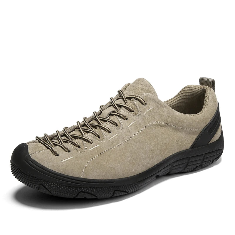 Khaki New Outdoor Walking Hiking Shoes High-quality Outdoor Casual Sports Shoes Climbing Large Size 47 Lightweight Rubber Man