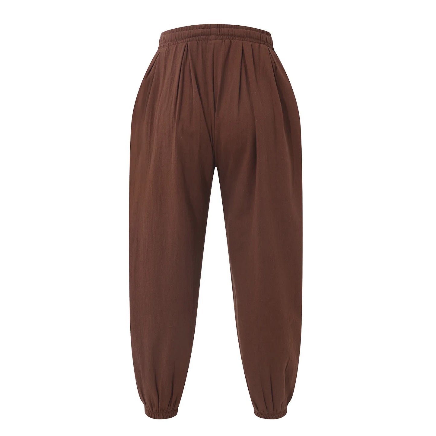 New Oversize Men Loose Harem Pants Autumn Chinese Linen Overweight Sweatpants High Quality Casual Brand Trousers Male