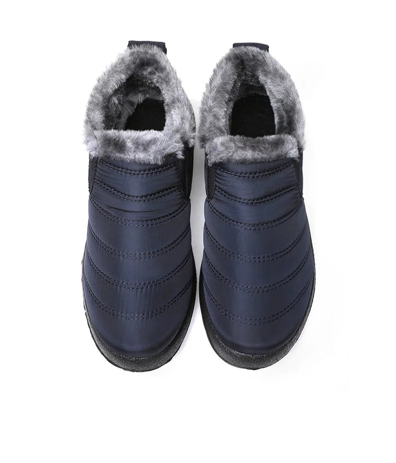 Men's Sneakers Warm Winter Sneakers With Fur Shoes Man Casual Sneaker Slip On Winter Shoes For Men Loafers 2025 Casual Shoes