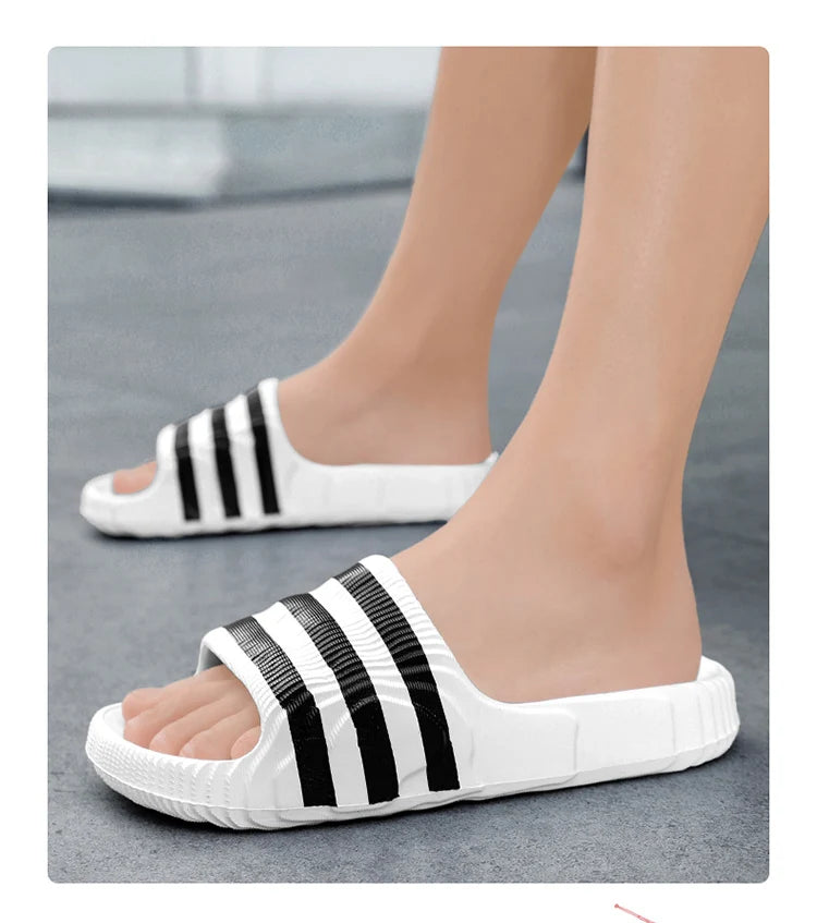 Fashion men's summer light EVA slippers massage slippers indoor and outdoor sandals new non-slip shower slippers women 36-46