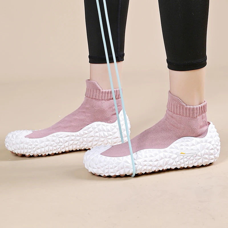 Golen Shark women's silent soft sole cushioned shoes Squat silent hard pull fitness shoes casual shoes