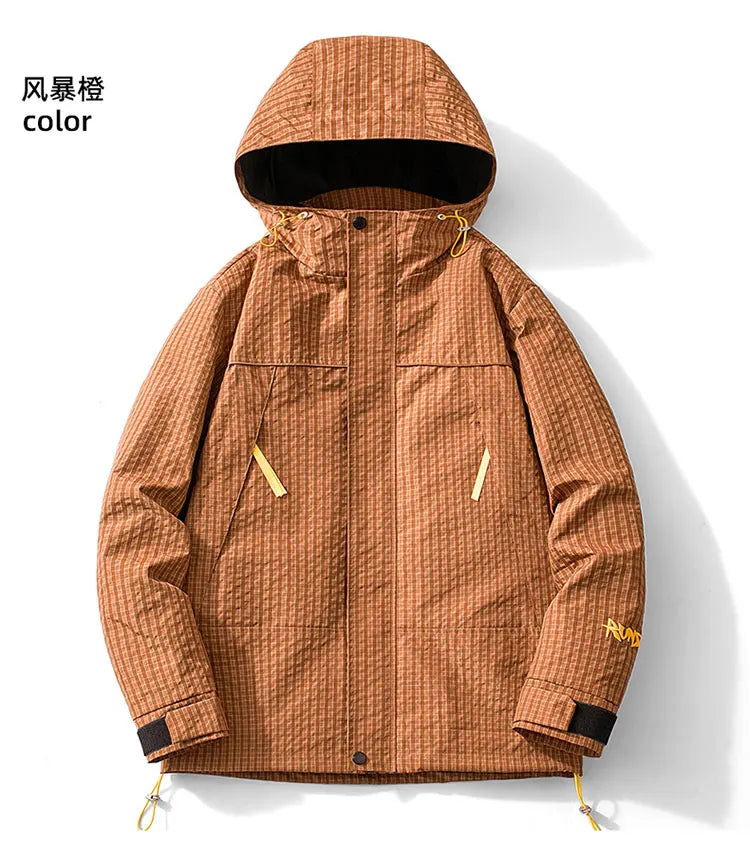 Spring and Autumn Outdoor Sports Outing Camping Storm Jacket Men's and Women's Waterproof Windproof Ski Mountaineering Jacket