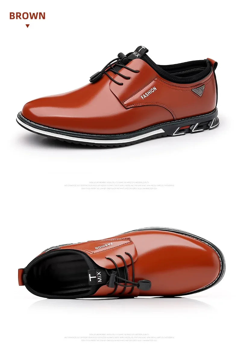 Shoes Men Dress Slip on Mens Casual Oxford Shoe Moccasin Male Footwear Pointed Toe Shoes for Men Flat Zapatillas Hombre 2025