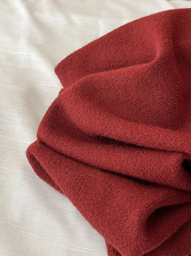 Autumn Winter 2025 New Women's Retro Love Small Gold Buckle Cardigan Female Casual Solid Long Sleeve Slim Knitted Sweater