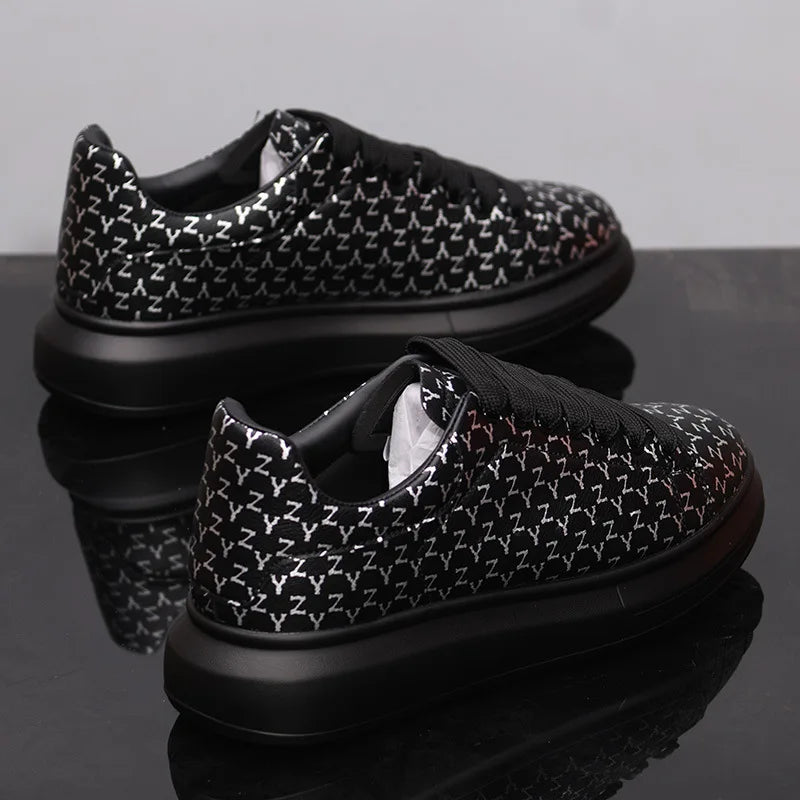 New Men's Shoes Couple's Small White Shoes Versatile Thick Soled Casual Shoes Men's Women's Sneakers Board Shoes Jogging Shoes