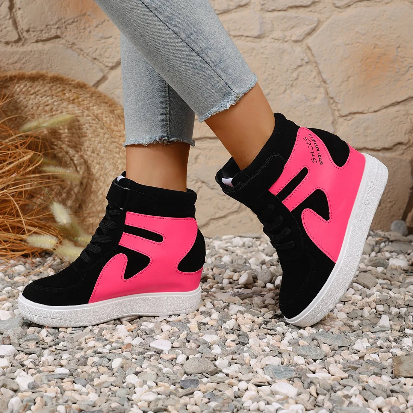 Women Sneakers 2025 New Korean Fashion Shoes Thick Bottom Increased Inner Heel Sneakers Women Casual Designer Shoes for Women