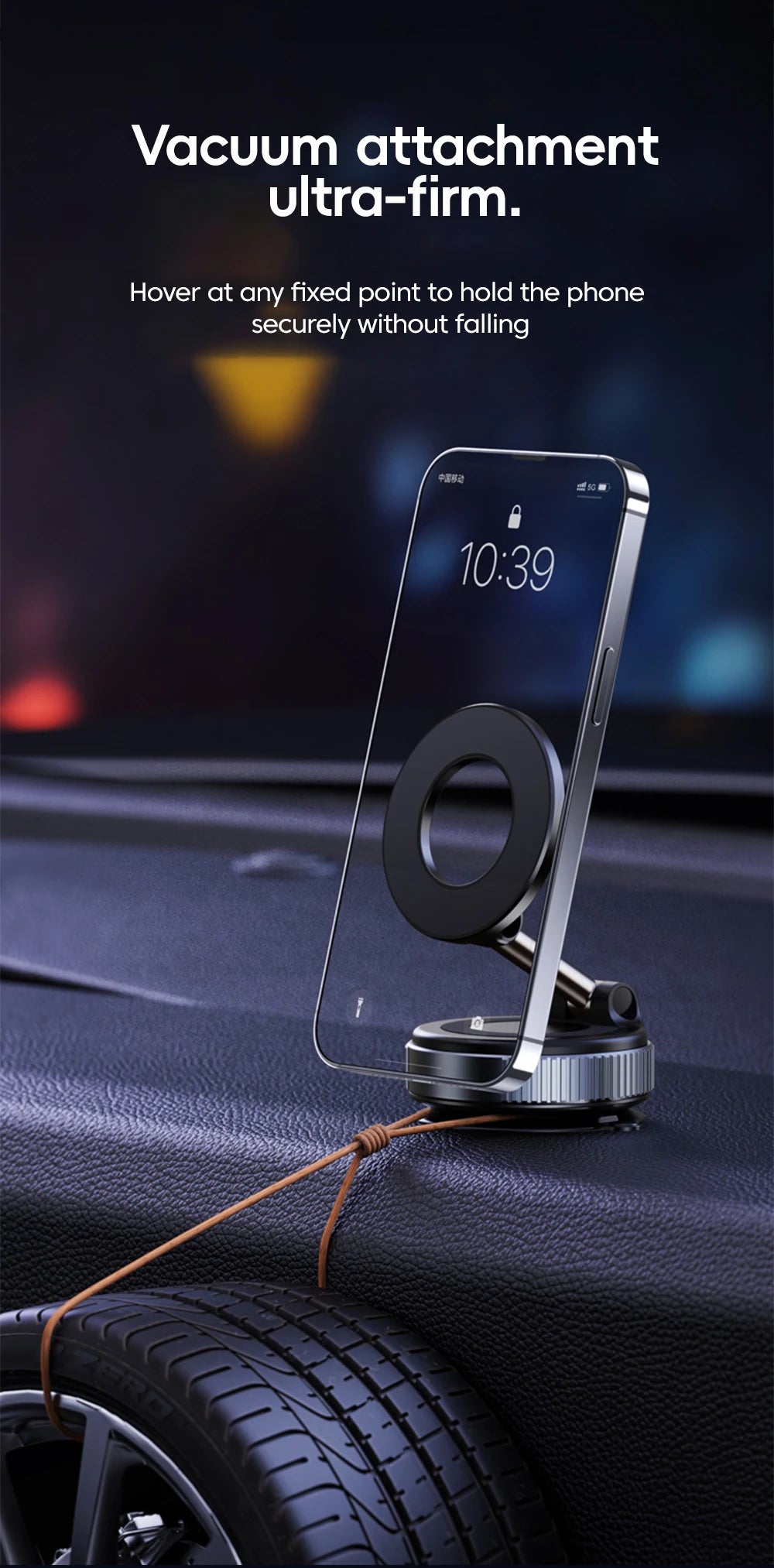 360° Rotation Car Dashboard Holder Magnetic Suction Cup Holder Foldable Kitchen Lazy Phone Bracket For iPhone Android Smartphone