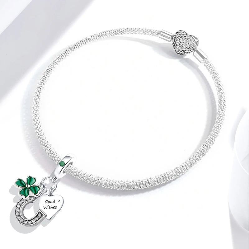 Fit Pan 925 Original Bracelets Love Heart Flower Four Leaf Clover Turtle 925 Silver Charms Beads DIY Birthday Jewelry Gift