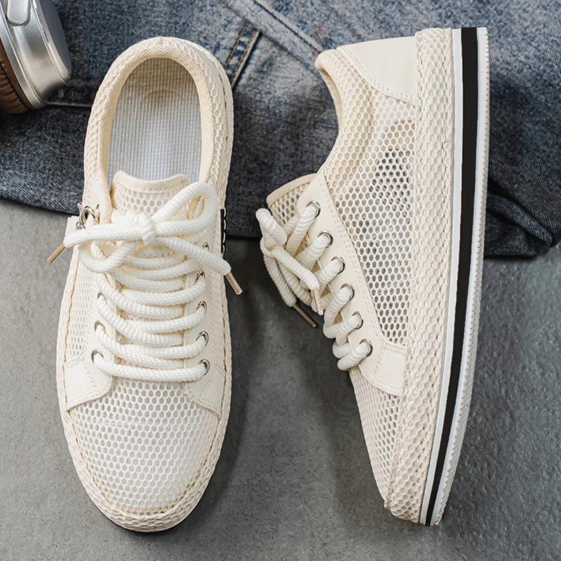 CYYTL Summer Shoes For Men Mesh Sneakers Casual Breathable Outdoor Running Tennis Sports Hiking Luxury Platform Designer Loafers