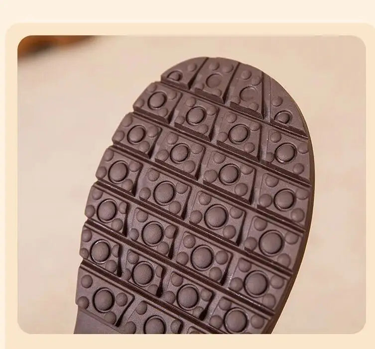 GKTINOO 2025 Winter New Genuine Leather Side Zipper Flat Bottom Women's Short Boots Soft Sole Plush Warm Cotton Shoes