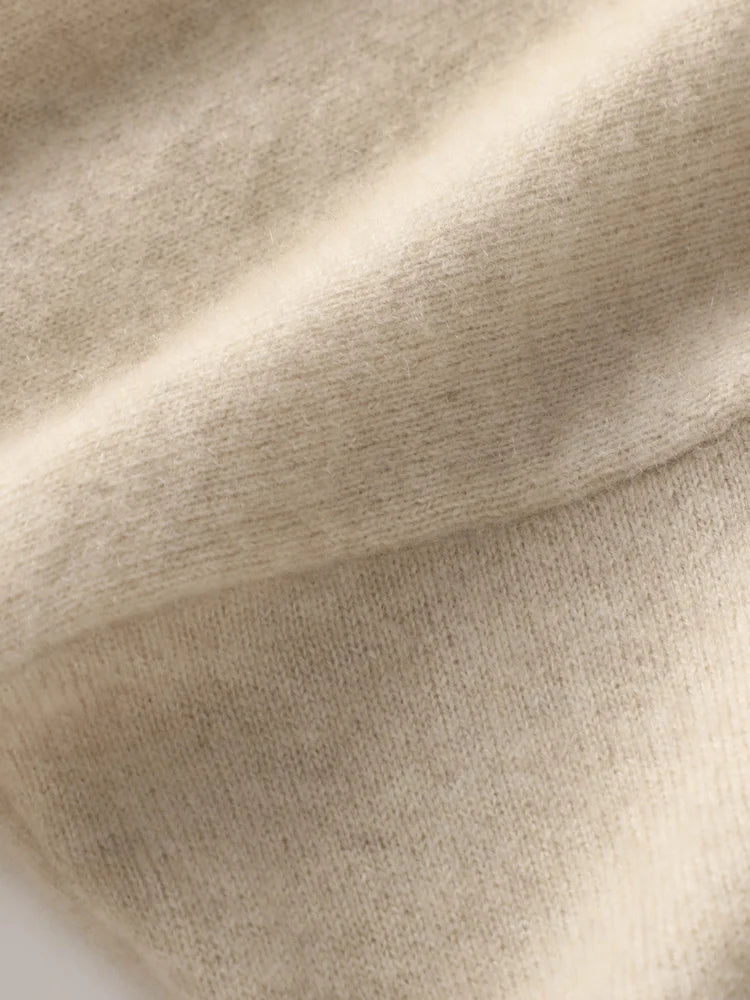 Autumn Winter 100% Pure Wool Women Cardigan High Quality Cashmere Jacket Casual Sweater Street Wear Warm Overcoat Female Kore