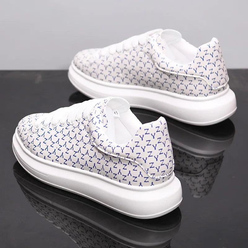 New Men's Shoes Couple's Small White Shoes Versatile Thick Soled Casual Shoes Men's Women's Sneakers Board Shoes Jogging Shoes
