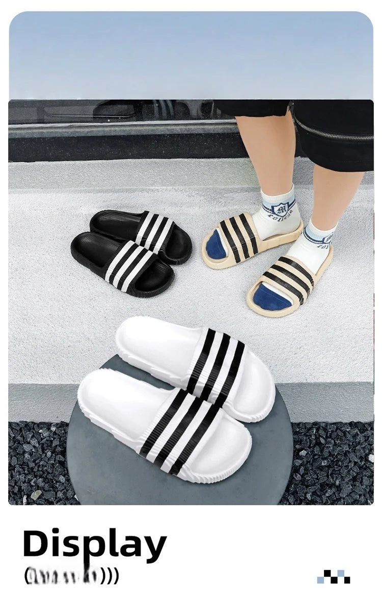 Fashion men's summer light EVA slippers massage slippers indoor and outdoor sandals new non-slip shower slippers women 36-46