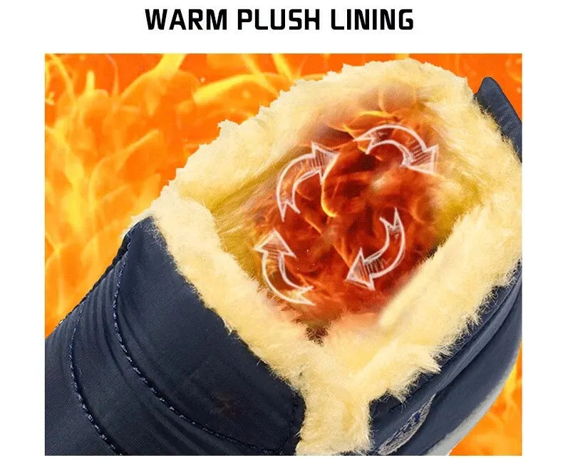 Winter Women Boots Waterproof Snow Boots Causal Ankel Boots Plus Size Women Warm Fur Cotton Shoes Plush