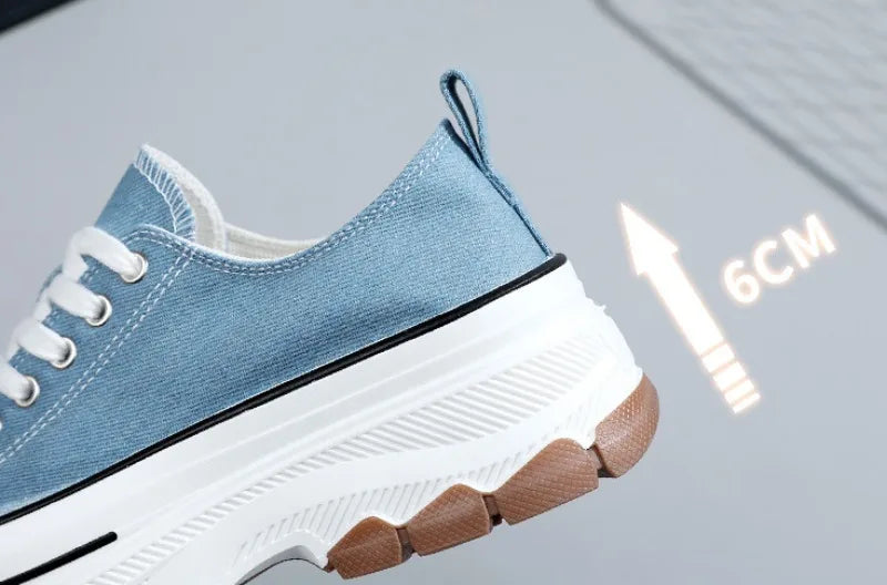 Summer Hot Sale Women's Canvas Shoes Fashion Breathable Platform Sneakers Female Flats Shoe Korean Trendy All-match Casual Shoes