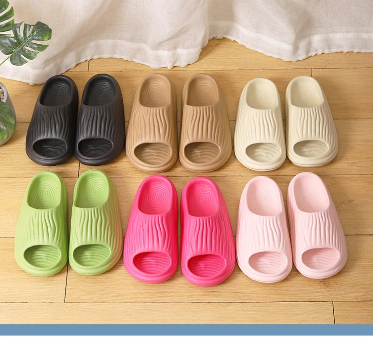 Women's Super Soft Eva Thick Platform Slides Minimalist And Comfortable Indoor Bathroom Non-Slip Slippers Women's Slippers