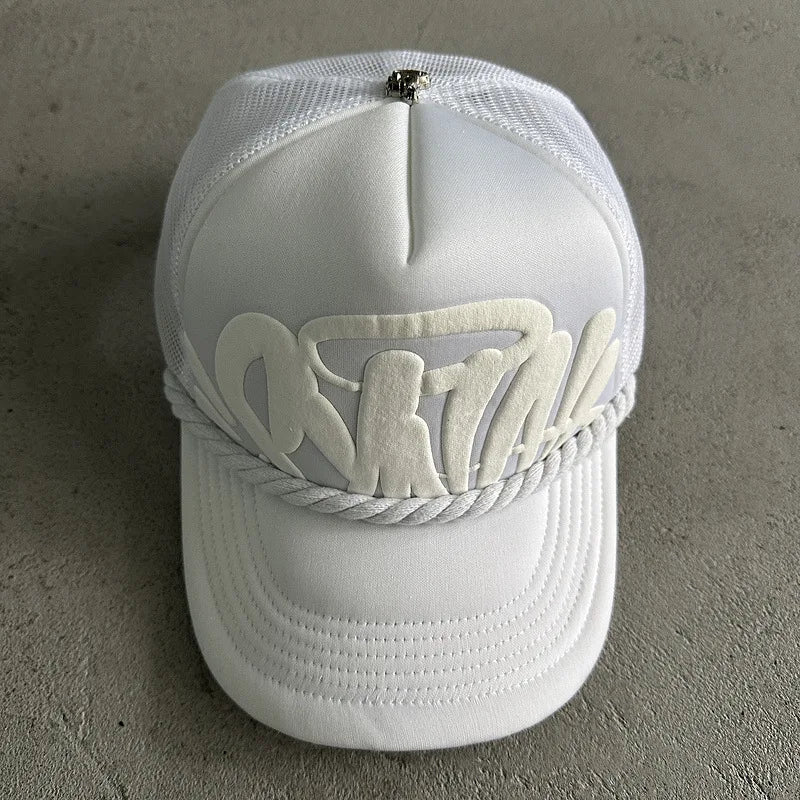 Unisex Sy Letter Printed Baseball Net Caps Spring and Summer Outdoor Adjustable Casual Hats Sunscreen Hat