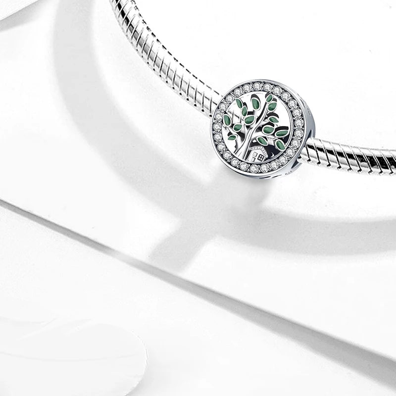 Fit Pan 925 Original Bracelets Love Heart Flower Four Leaf Clover Turtle 925 Silver Charms Beads DIY Birthday Jewelry Gift