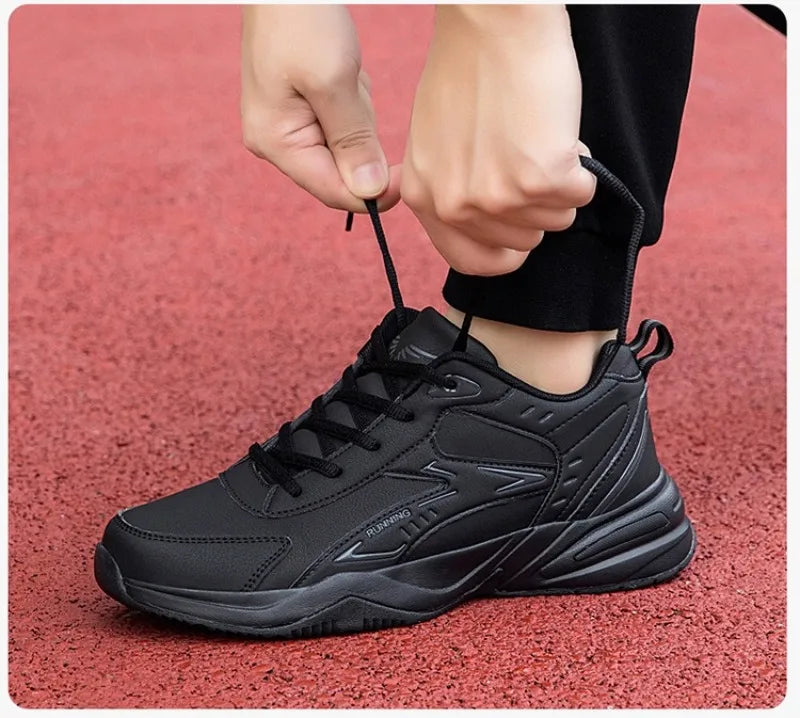 Autumn New Men Microfber Running Shoes Luxury Brand Men Shoes School Student Air-cushion Sneakers Fashion Man Casual Shoes 35-48