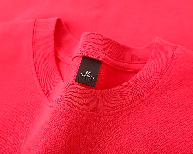 600grams 100% Cotton Men Oversized Heavyweight T Shirt Summer Women Short Sleeve Top Casual Men's Tees