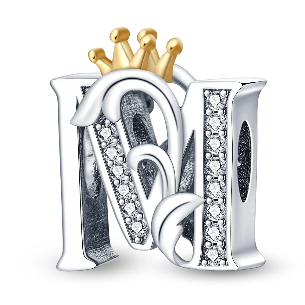 Fit Qikaola 925 Original Bracelets Charms Classic Crown 26 Letters Alphabet Charms Beads For Women Fine DIY Wedding Jewelry Gift