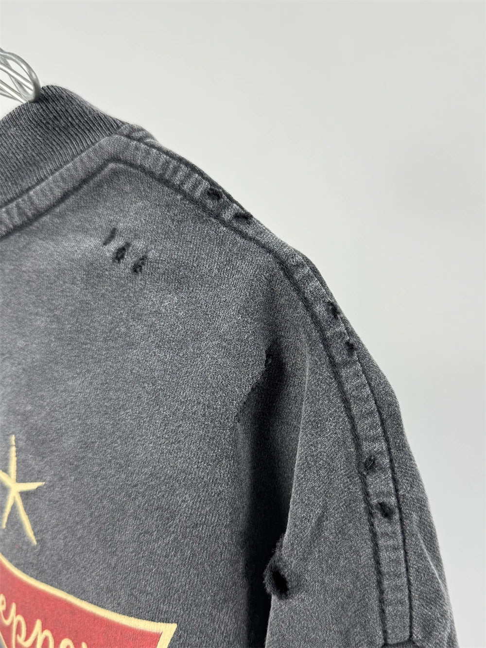 Vintage Rock Band SAINT L/S 25AW Long Sleeves Washed T Shirt Men Women Tee Tops T-Shirts