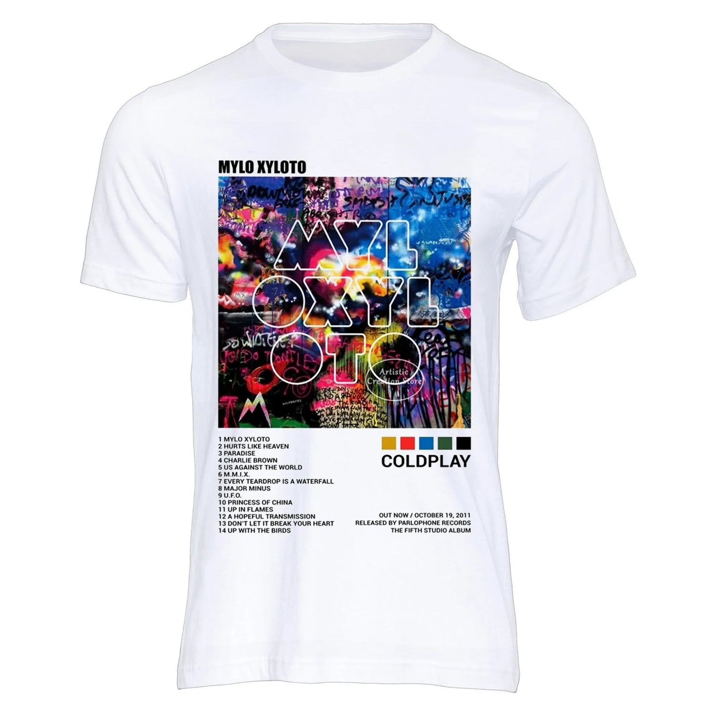 Cold-play Music of The Spheres World Tour 2025 Tshirts Cotton Tees Heavy Mental Fashion Graphic T-shirt Short Sleeve Unisex Tops