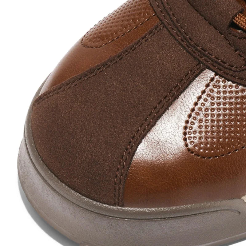 Luxury Fashion Men's Casual Shoes Leather Walking Sneakers Retro Platform Sport Shoes Comfortable Flats for Men Zapatos Hombre