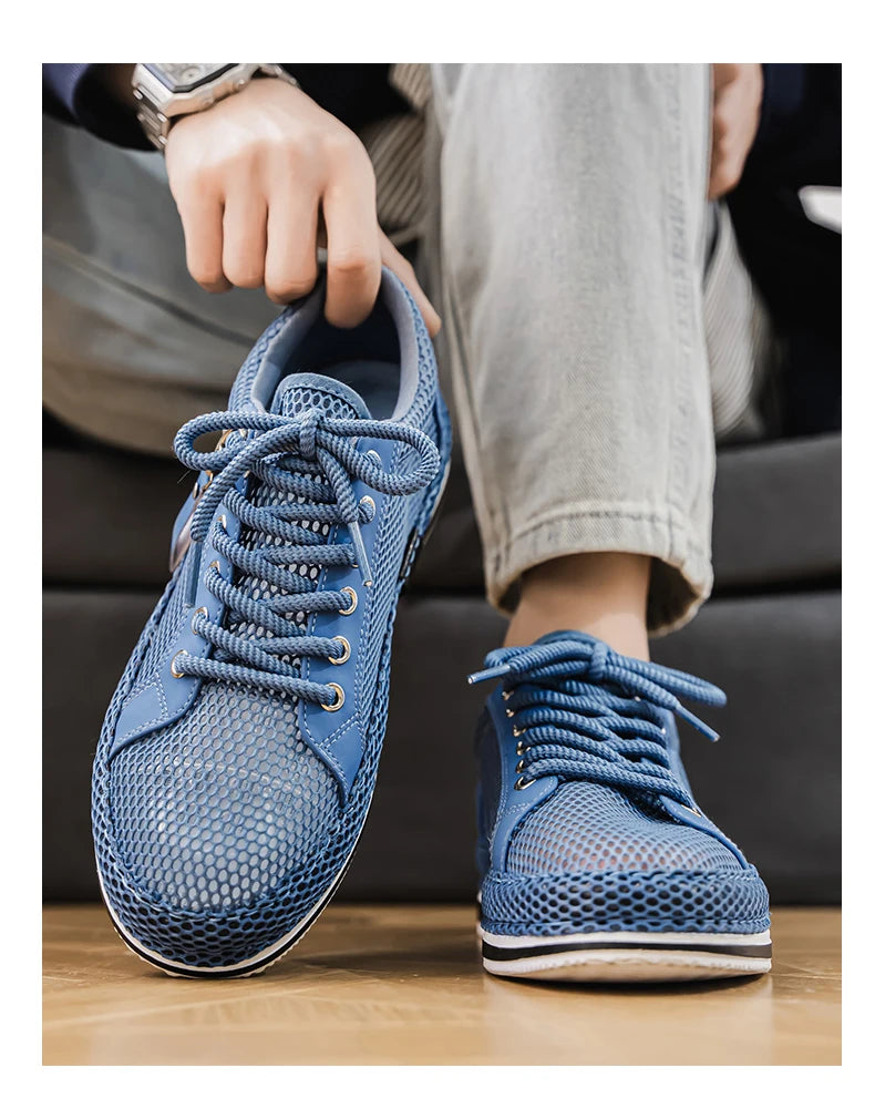 CYYTL Summer Shoes For Men Mesh Sneakers Casual Breathable Outdoor Running Tennis Sports Hiking Luxury Platform Designer Loafers