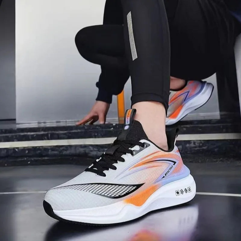 Summer Cross-border Hot Sale Men's Women Sneakers High Quality Breathable Damping Air-cushion Running Shoes Zapatillas Plus 46