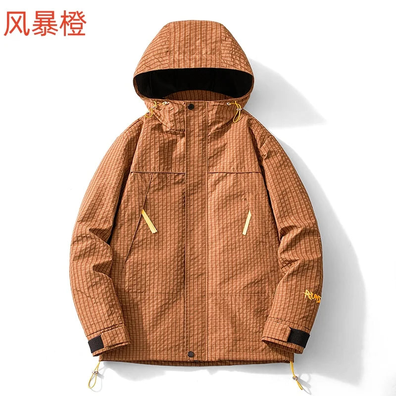 Spring and Autumn Outdoor Sports Outing Camping Storm Jacket Men's and Women's Waterproof Windproof Ski Mountaineering Jacket