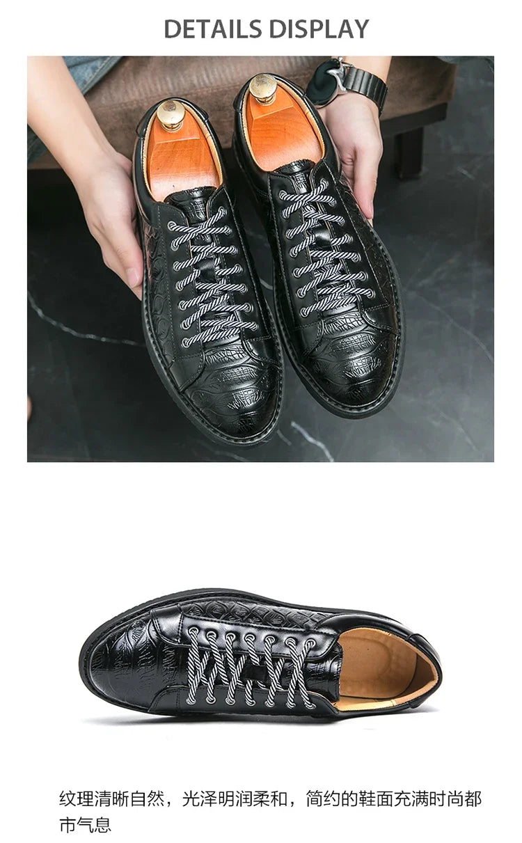Original Sneakers Replicas Summer Shoes for Men Shoes 2024 Style Men Leather Shoe Natural Cowhide Leather Social Shoe Male Women