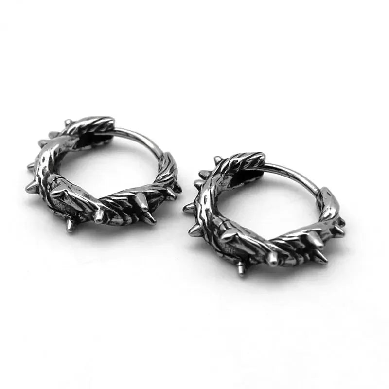 Retro Gothic Skull Earrings Hypoallergenic Earrings for Men and Women Punk Hip Hop Halloween Jewelry Gifts