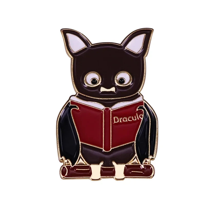 NEW Gothic Enamel Pins Halloween Terror Metal Brooch Send Friend Fans Boutique Medal Gift Fashion Anime Badges Collecting