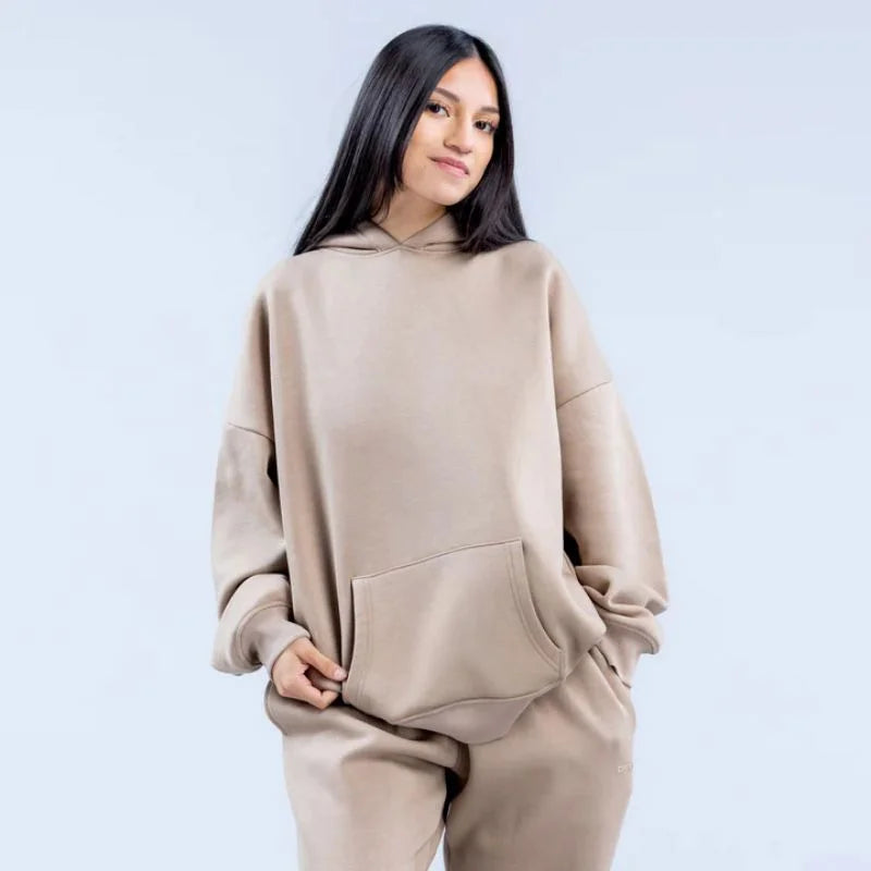 Fashion Women Leisure Sweatshirt / Jogger Straight Trousers Tracksuit Trendy Quality Running Sports Hoodies / Long Pants
